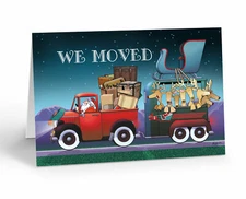 Stonehouse Collection Santa's Moving! Christmas Cards - 20093