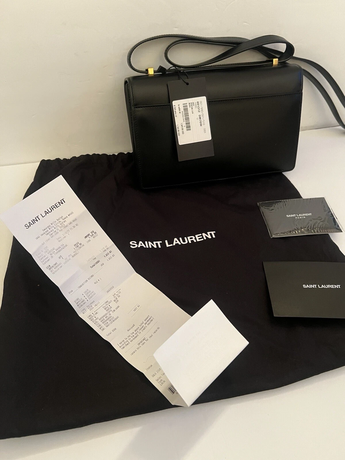 SAINT LAURENT (YSL) NUOVA BORSA A TRACOLLA YVES SAINT LAURENT MONOGRAM LOGO CASSANDRA