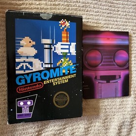 Gyromite Matte Sticker Seal 1st Print Nintendo NES Test Market Black Box RARE