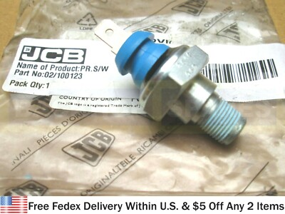 #ad JCB PARTS GENUINE JCB OIL PRESSURE SWITCH PART NO. 02 100123 $34.95