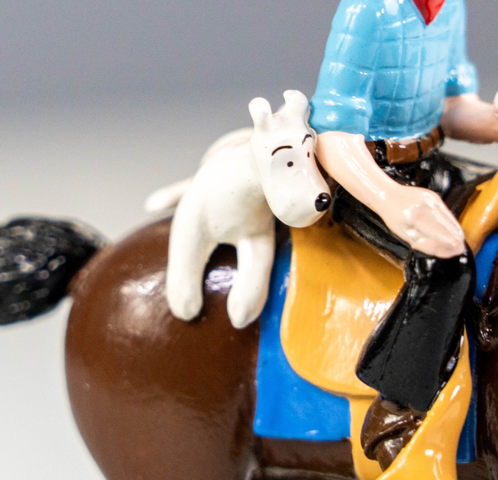 Figurine Pixi Tintin N°4543 - Cow-boy Et Milou à Cheval - Tintin En Amérique 1993 - Neuve En Boîte