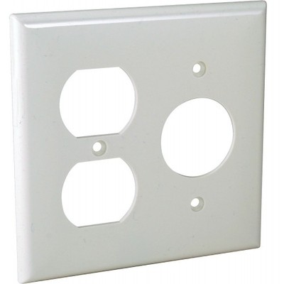 Orbit OP87-W 2-Gang Wall Plate Duplex SR White (Qty of 10)