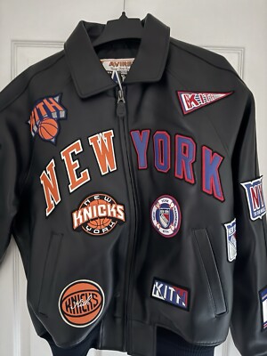 NWT Men's Kith & AVIREX for Madison Garden Icon Jacket Knicks