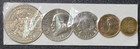 Mexico 5-Coin Uncirculated Type Set $1 $5 $50 Pesos 50C Mixed Years 1982-1987 — photo 2
