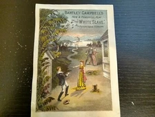 Bartley Cambell's Play The White Slave Ad Trade Card Review Preview Woman Shoots