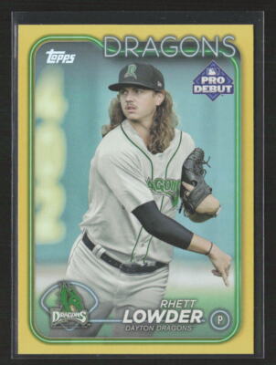 2024 Topps Pro Debut #PD-92 Rhett Lowder Gold Foil /50 | eBay