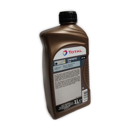 OLIO MOTORE AUTO SYNTHETIC PLUS TOTAL SUPER 5W30 LT 1 API SL/CF ACEA A5/B5 FORD - Foto 2 di 2