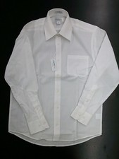 Boys Charlie Boy White Long Sleeved Button Up Dress Shirt Sizes 14-20