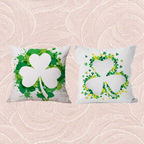  2 Pcs Linen Pillow Case Home Decor Covers Saint Patricks Day - Afbeelding 1 van 11