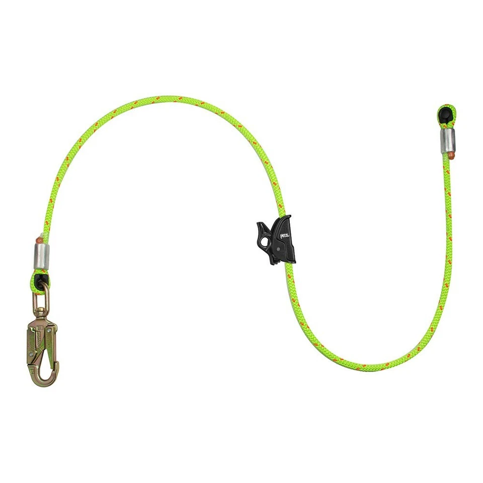 NOTCH ROPE LOGIC'S ADJUSTABLE WIRECORE LANYARD WITH MICROGRAB 10FT ARBORIST RIGGING