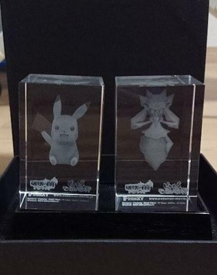 Pokemon Xy Movie Property Purchase Gift Prize Japan Glass Display 2014 Pikachu Ebay