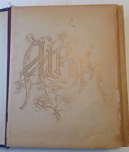 Antique Early 1900s Embossed Fabric Photo Album With Framed Pages Germany - 第 4/12 張圖片
