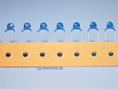 10 Stück-  HBZ101MBBCRAKR Keramik Kondensatoren 100PF 2KV RM7,5 ±20% Y5T Vishay