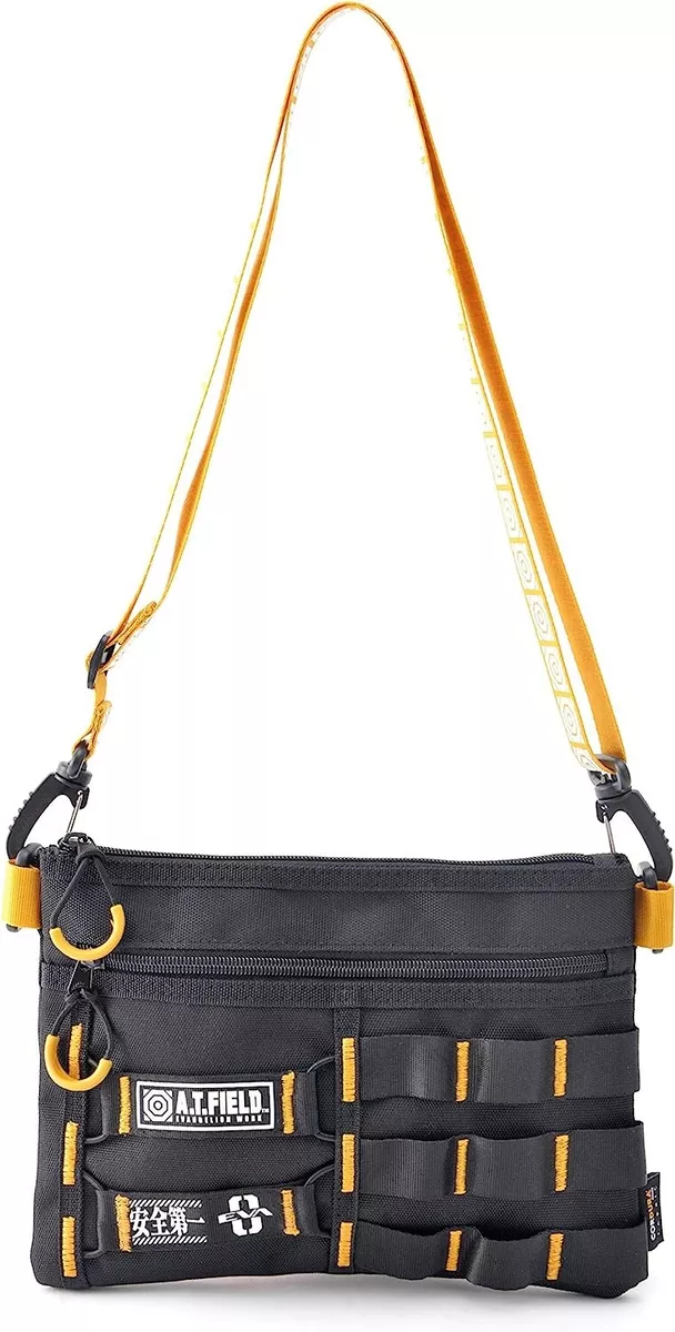 A.T.FIELD×DEVICE Collabo Evangelion Cordura Sacoche Bag 3 Colors Nylon JAPAN NEW