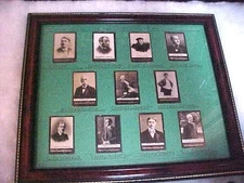Ogden's Guinea Golds Tobacco Cards Prominent People 1900s Edison Framed