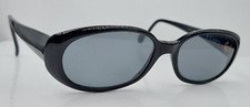 Vintage Diane Capt DC1 Black Oval Sunglasses France FRAMES ONLY