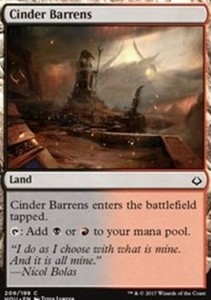 Cinder Barrens (Hour of Devastation) - Planeswalker Deck Exclusive x4 - Hour of