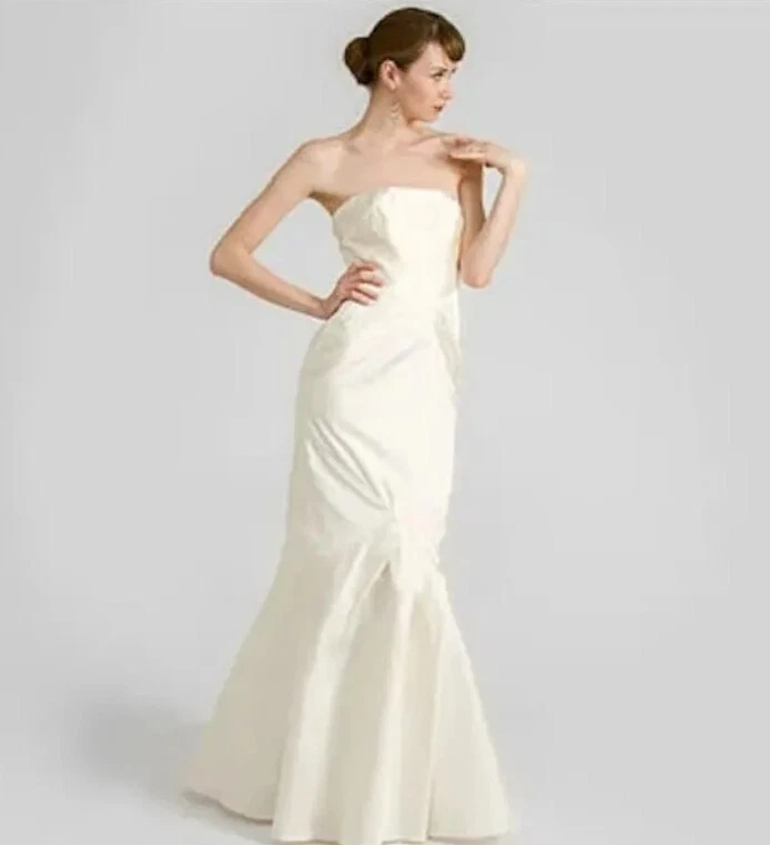 VESTIDO DE NOVIA NICOLE MILLER SEDA BORDADO FLORAL 12 Foto 3 de 4