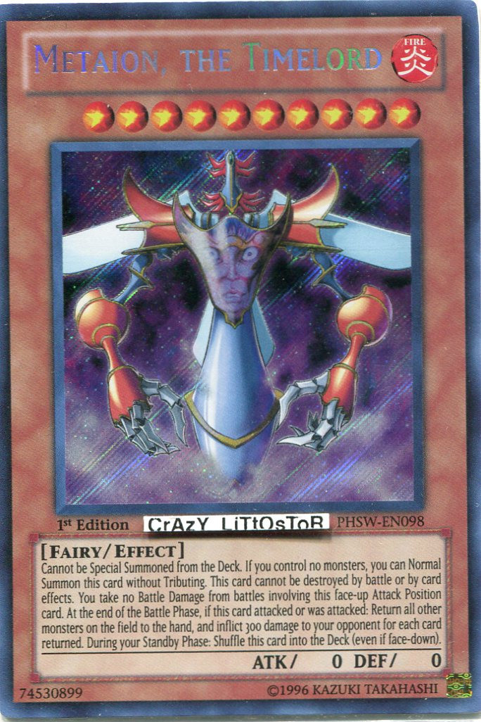YU-GI-OH METAION, THE TIMELORD 1ST ED SECRET RARE NM/MINT PHSW