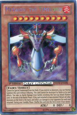 YU-GI-OH METAION, THE TIMELORD 1ST ED SECRET RARE NM/MINT PHSW-EN098 | eBay