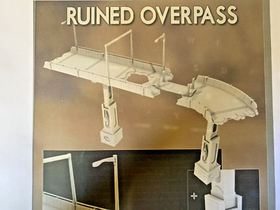 Fallout RUINED OVERPASS TERRAIN SCENERY  KIT TABLETOP GAMING DIY