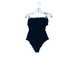  188 Marc by Marc Jacobs One Piece Swim Suit Womens Large Black Strapless NWT