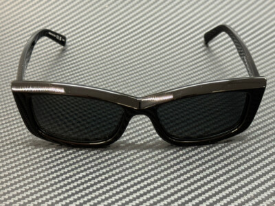 SAINT LAURENT SL 658 001 Black Grey Women's 54 mm Small Sunglasses