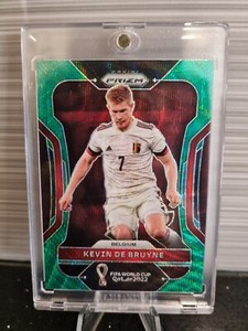 2022 Panini Prizm FIFA World Cup Qatar Kevin De Bruyne Green Wave Base #19