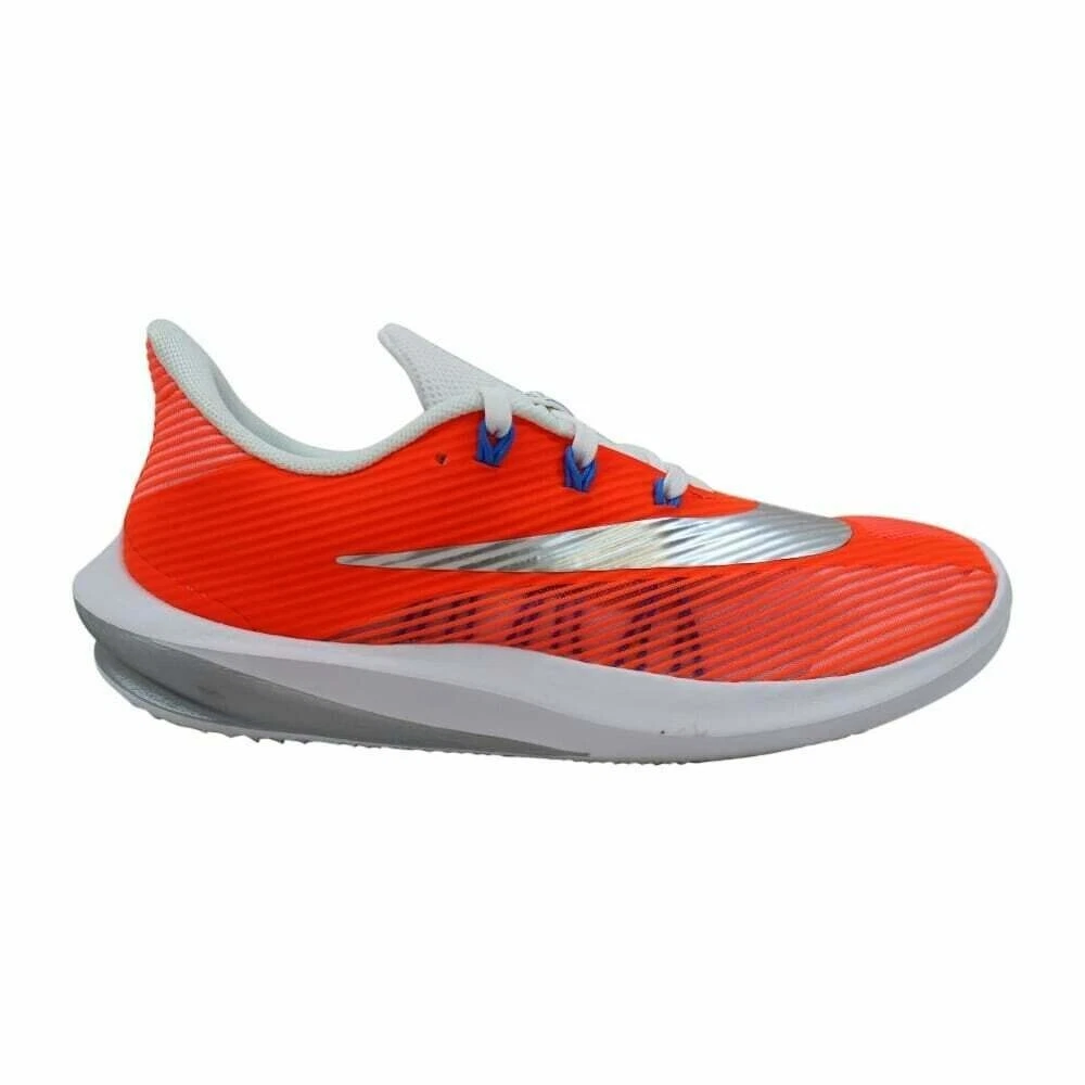 Orange and blue gym shoes discount