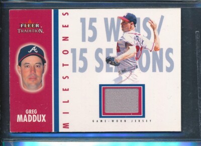 2003 Fleer Tradition Update Milestones Game-Used GU Jersey Relic: GREG MADDUX