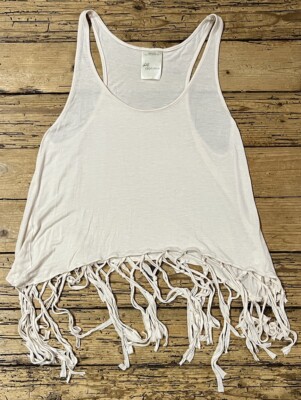 Everyday Gypsy Women s Size OS Pink Soft Flowy Tank Too W/ Tassels NWOT