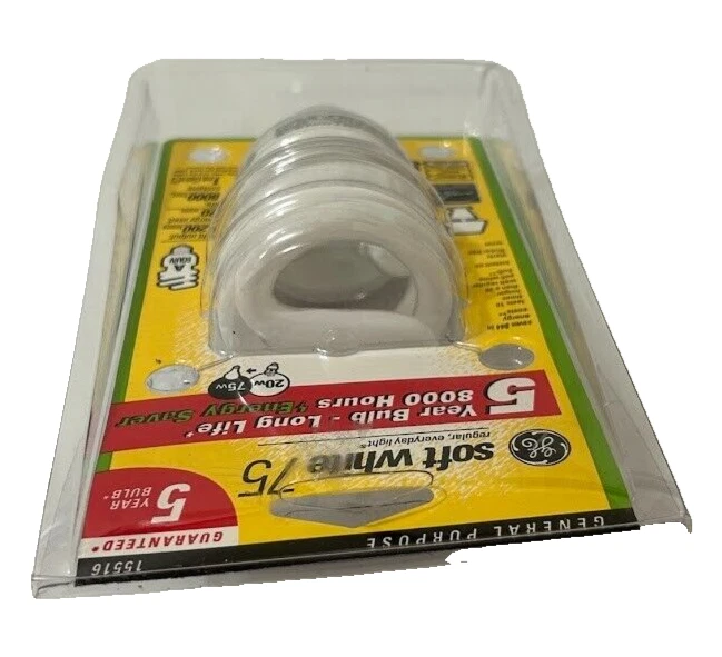 GE Energy Smart 20W Light Bulb (Replaces 75W) 1200 Lumens 15516 NEW - Image 4 of 4