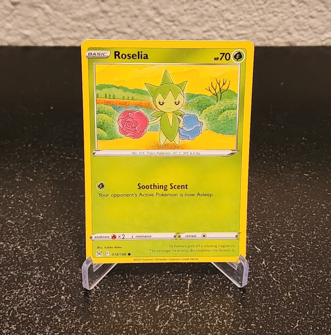 Roselia #14/196 Lost Origin Pokemon Common Card