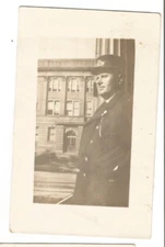 RPPC TRAIN CONDUCTOR GREEN STREET SCHOOL PM NEW HAVEN CONNECTICUT 1915 DEPOT