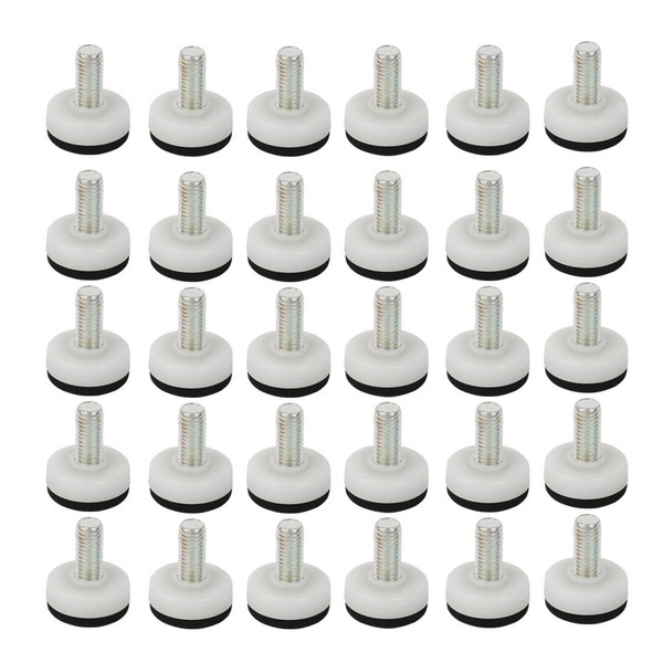 Furniture Chair Table Glide Leveling Foot M10 x 22mm Thread Screw 30