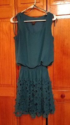 Dress Barn Collection Womens Size 10 Sleeveless Teal Dress Soooo