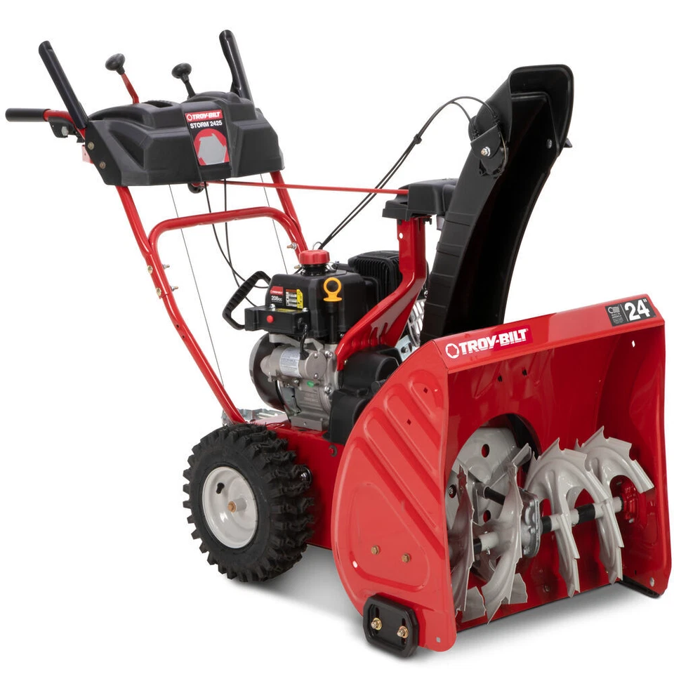 Troy-Bilt Storm 2425 24 in. 208 cc Self Propelled Two-Stage Gas Snow Blower Red