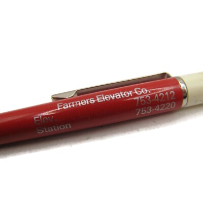 Vintage Farmers Elevator Co. Kent Feeds Advertising Pen Retractable Ballpoint
