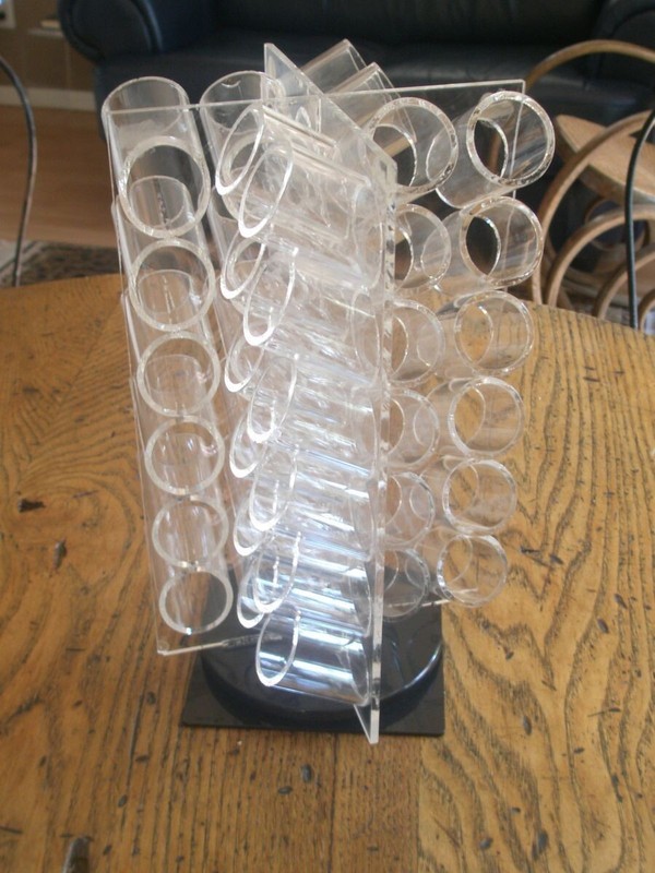 Lucite Carousel holds 48 BOTTLES of Nail Polish, Tattoo Ink or Essential Oils
