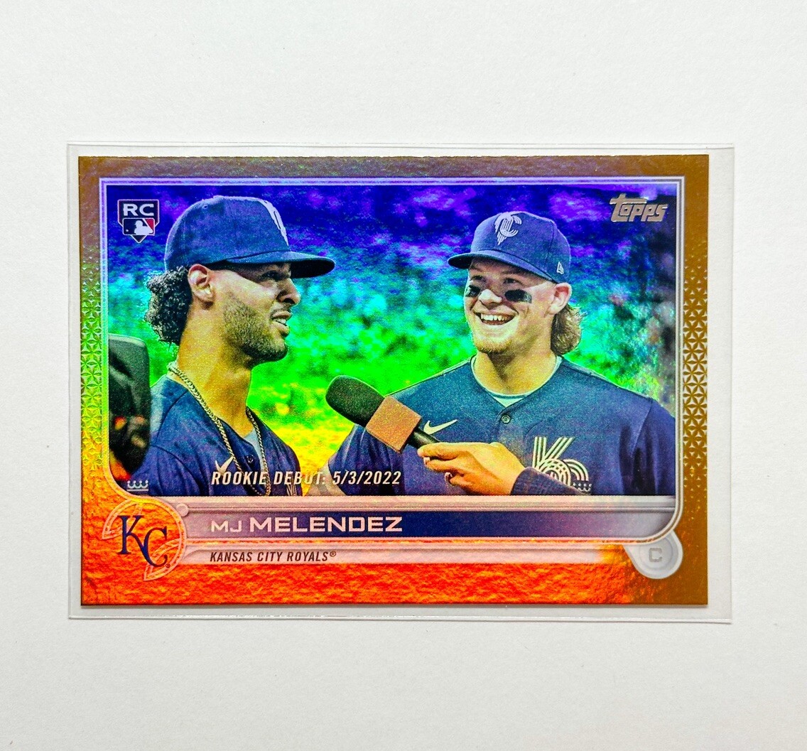 2022 Topps Update Series - Rookie Debut Gold Foil #US73 MJ Melendez (RC)