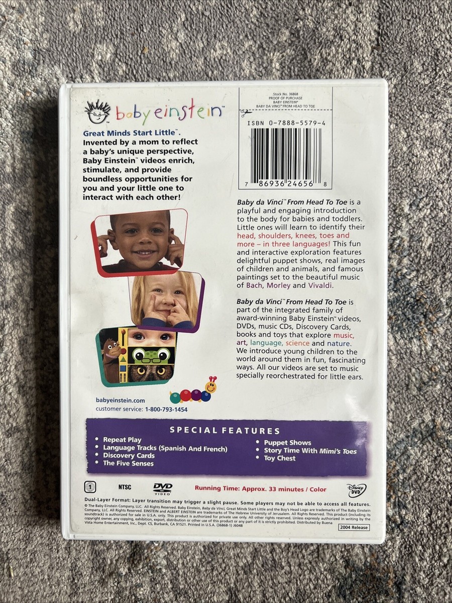 その他 Baby Da Vinci [DVD] Baby Einstein - Baby Da Vinci - From Head to Toe | Amazon.com.br