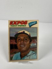 1977 Topps Baseball Patches Cloth Stickers - Tony Perez #37 One Star Back