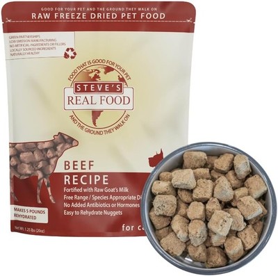 Food Freeze-Dried Raw Dog Food Nuggets, Beef Recipe, Grain Free, Raw Pet Food