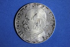 1969 G Germany Theodor Fontane 5 Mark Silver Coin #M25455
