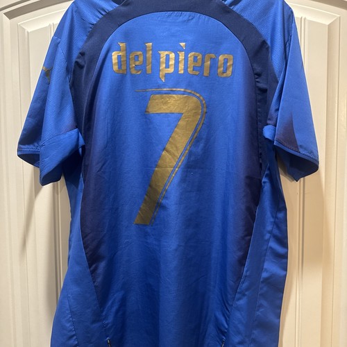 Italy 2006 Home Soccer Jersey Allesandro Del Piero #7 World Cup 2006 L