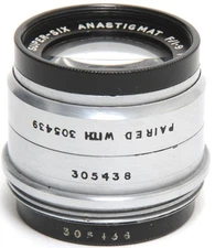 Dallmeyer Super Six 1.9/38mm Anastigmat for full frame 24x36mm