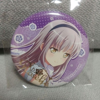 Bang Dream Minato Yukina Can Badge Roselia Foil Stamped Used SS5