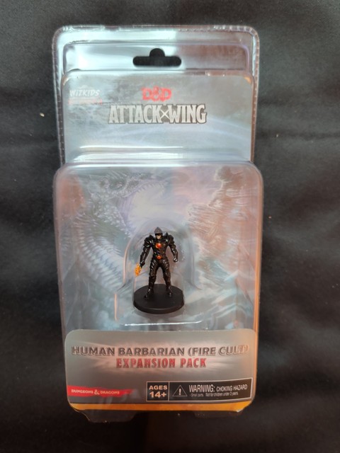 D&D Attack Wing Human Barbarian Fire Cult Expansion Pack WizKids NEW Sealed