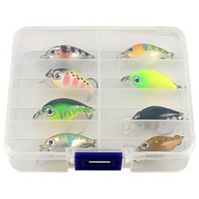 8pack Noise Making Fishing Lures Internal Rattles Beads Realistic Action Fish
