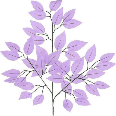 Artificial Purple Green Leaf spray lavender  set of 12 floral arrangements